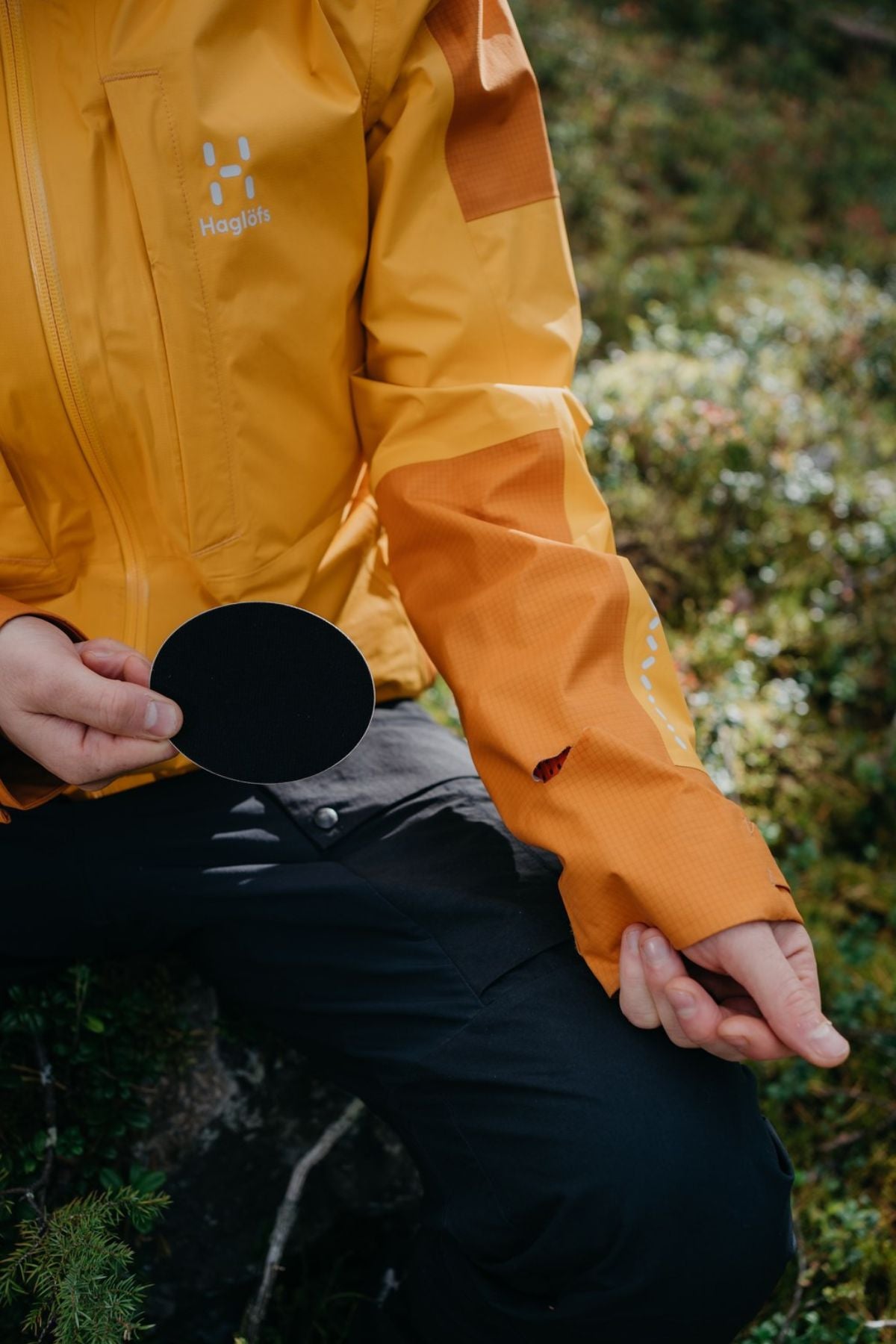 Hankausta kestävä tekstiilipaikka