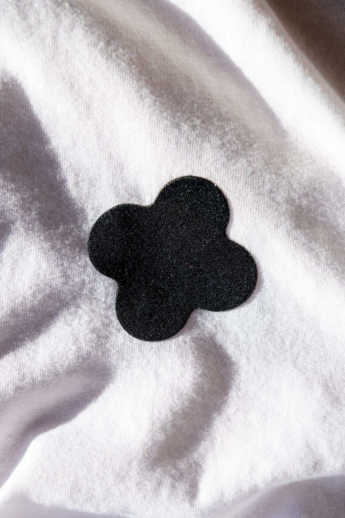 FABPATCH STRETCH Black mini flowers