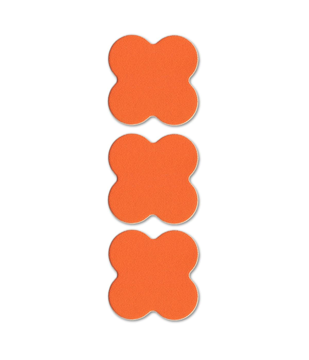 FabPatch Vaatelaastari orange flowers korjauspaikka
