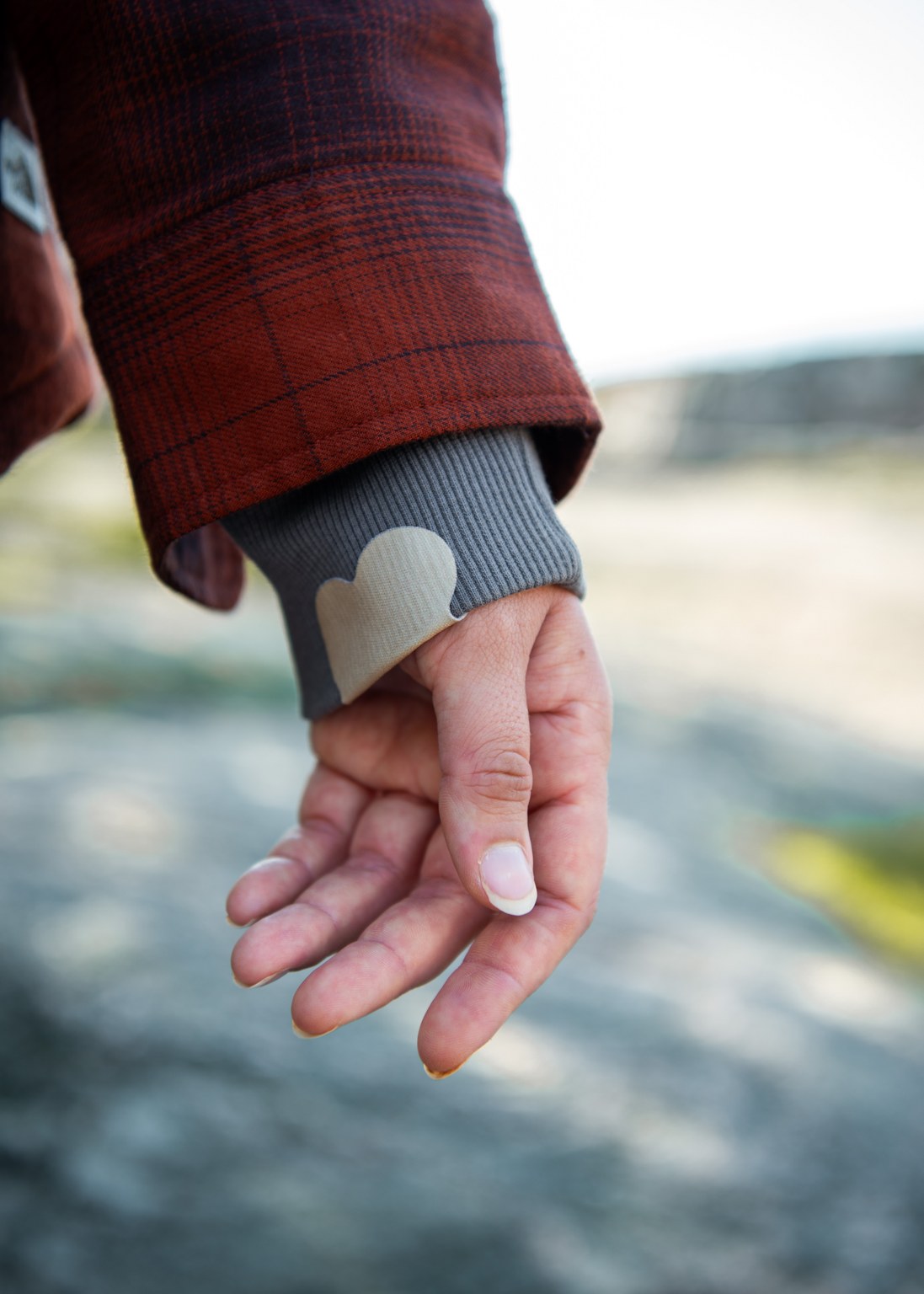 FABPATCH STRETCH Khaki flowers