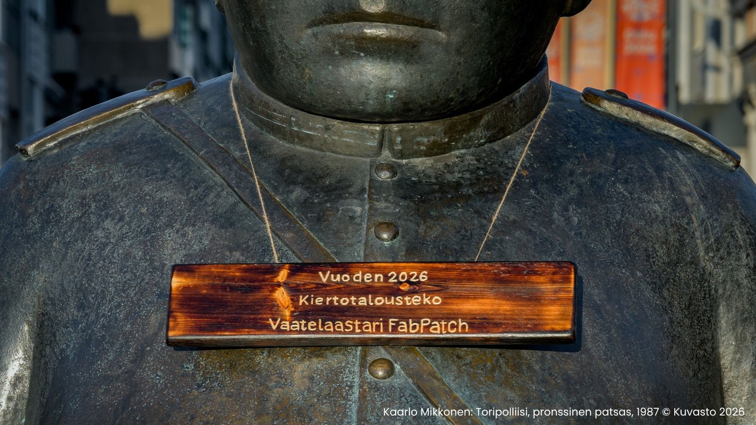 Vaatelaastari on voittanut Vuoden 2026 Kiertotalousteko -palkinnon