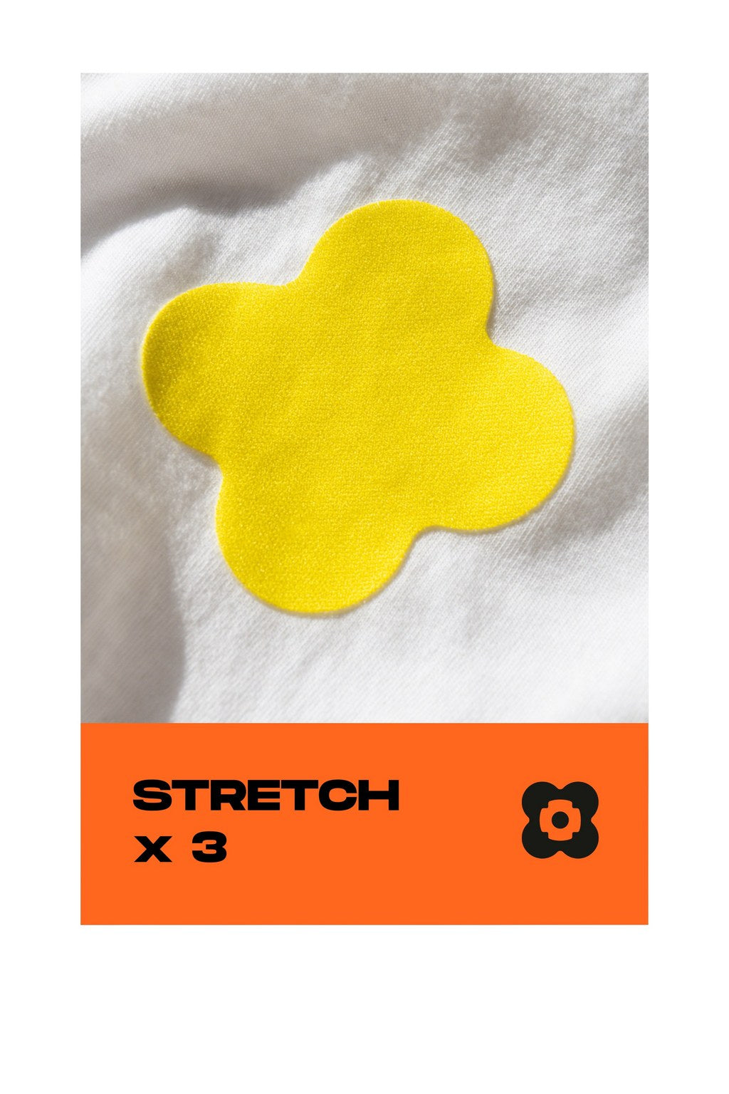 FABPATCH STRETCH Yellow flowers